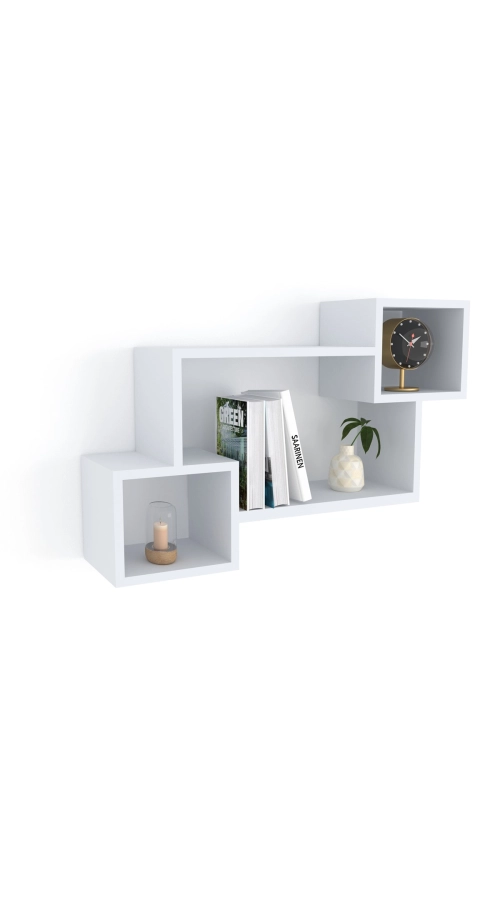 Połka wisząca 3Z biała 80x57x20 cm - pozioma lub pionowa
